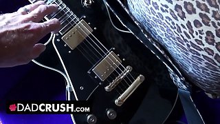 Dadcrush - uber-sexy fit babe lets her step-dad budge her panties and finger pound her outdoors by the pool