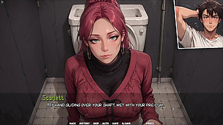 Horny Japan Girl Giving Me A Blowjob In Public Toilet