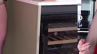 Lady Boss Fucks Her Employee After Hours in Pantyhose