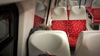 Amateur Brunette First Time Public Fuck on Train with Stranger - DedeDeville Squirting Orgasm