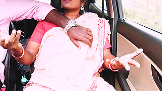 Indian House Maid Car Sex with House Woner in Jingle Road. Telugu Dirty Talks.