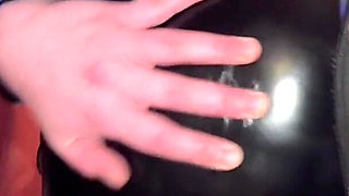 Feet, Pussy Worship in Latex Catsuit