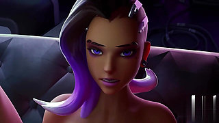 Dva sombra getting fucked hard with moster cock blowjob sex fuck