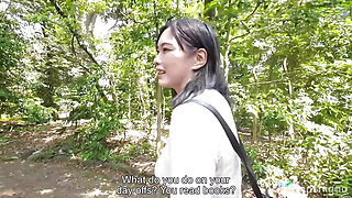 College babe with gorgeous titties mariko koizumi in her first porn scene