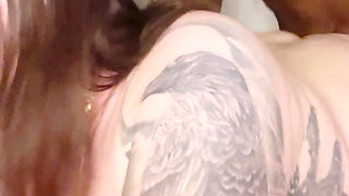 Big Booty White Girl Rides the Cock