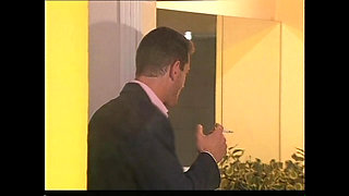 Wonderful MILF with Small Tits Fucked in Bathroom and Cum in Mouth