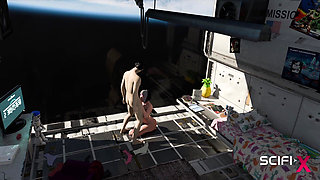 Nexus-3 Orbit Seduction - What Will Happen When His Dick Is in Her Ass and Pussy?