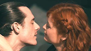 Redheaded Nina Sever and hunky James Aphelia indulge in a wild outdoor romp