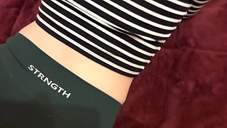 Young Step-mom in Yoga Pants: Ignoring Step-son Dry Hump Pt2