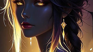 Void Empress Rising From Dark Matter with Golden Astral Threads Cosmic Fantasy Ai Art Slideshow