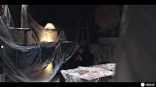 Female Security Girl Tricked Into Giving Handjob - Italian Babe Layla Scarlett Time Stop Freeze Porn