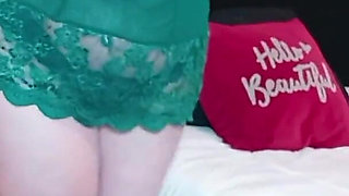 Kelly, in Sexy Green Lingerie, Dances for You, My Love