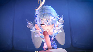 Genshin Impact - Odette's Private Night Sex with Aether - 3D Hentai Animations