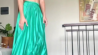 Flashing My White Tiny Thong in Front of You