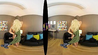 Amateur blond girl with big boobs getting fucked