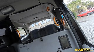 Fake cab \u2013 those gigantic natural titties make the taxi driver Cum Twice