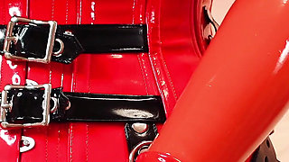 Latex strap-on mistress - Femdom POV video