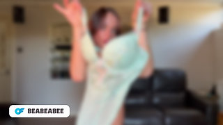 NEW British Blonde Nude Try on haul in Micro Bikinis