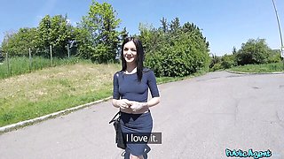 Cute Lullu Gun sucks him in public then rides