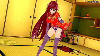 Rias Gremory kimono sex at the festival - DXD NTR Madness Series