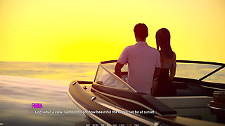 Dominos Beach 16 John First Date Fiona Boat Ocean Sunset Sfw