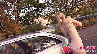 Car fuck with hot-vamp Claudia Swea! (english)
