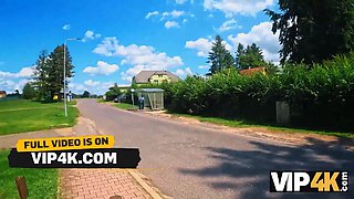 Vip4k. babe flashed her pierced Natural Tits and then it happened...