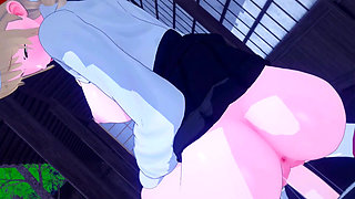 Stepsister fuck me in backyard