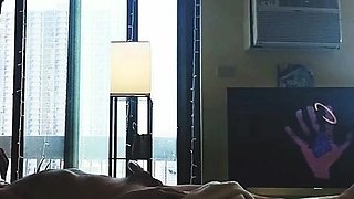 Sugar Baby Rides Her Older Man on the Couch