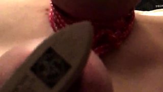 Fetish bdsm anal dildo play