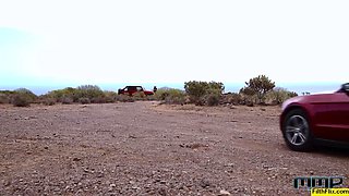 Horny Peasant Girl Alexis Crystal Gets Her Ass Slammed In Outdoor Threesome