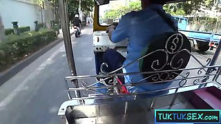 Busty but petite Thai MILF amateur sex