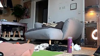 Inked beauty shares passionate intense solo dildo desire