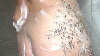 Shaving My Pussy in Shower