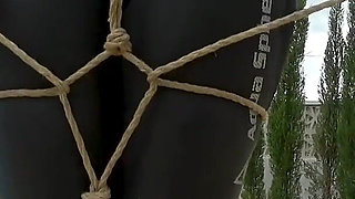Wetsuit Bondage Mermaid Slippery Pool Kink with Fins, Rope & Deep Diving