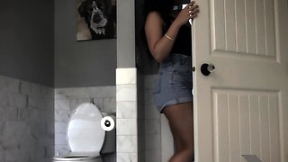 Stacked brunette goes solo toys and masturbation