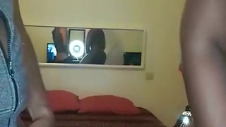 After football the very hot BBW woman felt a lot of pleasure