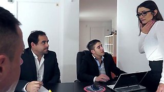 [HardFuckGirls] - Pablo, Juan And Xavi In Wild Dp Sex In