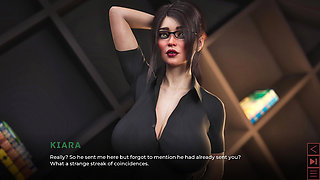 MILF Ariana Sidestory - Kiara Makes Her Husband’s Secretary Swallow Ariana Stepson's Cum as Punishment