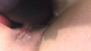 Hot Mom Using Big Dildo to Masturbate and Cumm All Over From Her Tight Pussy