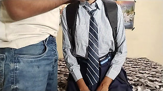Desi village school girl hardcore sex video, desi School Girl Sex and cum in face