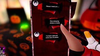 Hentai redhead gives blowjob and having sex