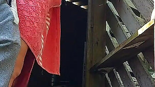 Shower Doesn't Work, Married Woman Asks Farm Caretaker for Help Using Just a Towel and Pays with Sex
