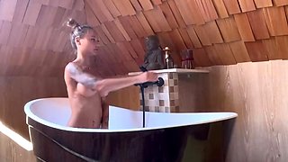 Busty Monika Fox Washes Herself In Bath