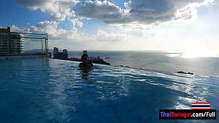 Big ass Thai GF first time anal fucking