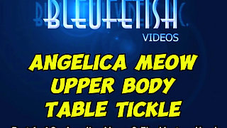 Pt 1 Angelica Meow Tickled by Tmh This Sexy Girl Has Her Hands Locked Overhead as Tmh Tickles Her Underarms, Breasts and Nipples