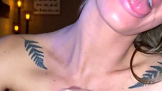 Sexy amateur blonde blowjob amp cumshot HD