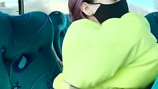 The wild girlfriend wants to get her pussy pounded right in the bus