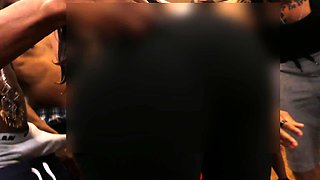 Interracial pool group sex