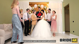 BRIDE4K. We were so horny and got caught together...